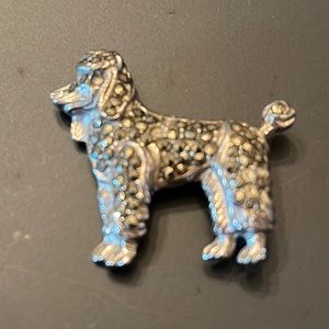Vintage retro poodle pin